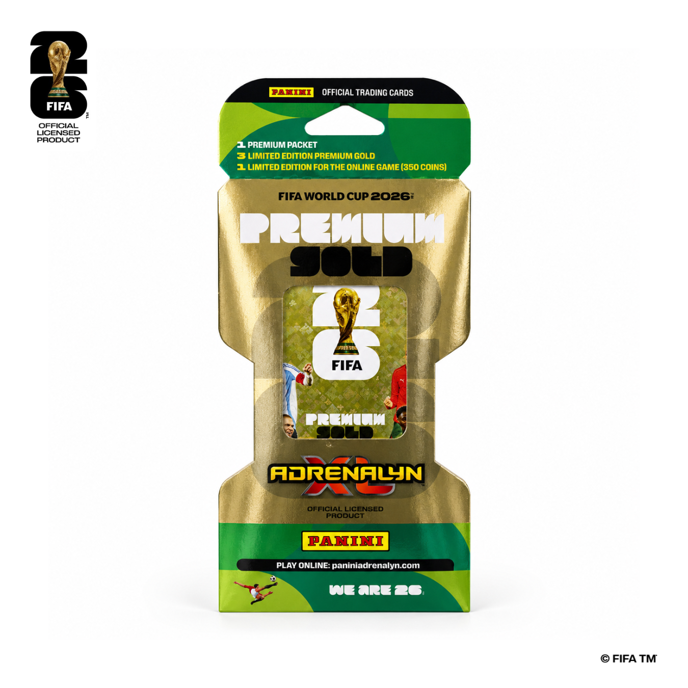 Panini FIFA World Cup 2026 Collection Premium Gold Booster – QFA STORE
