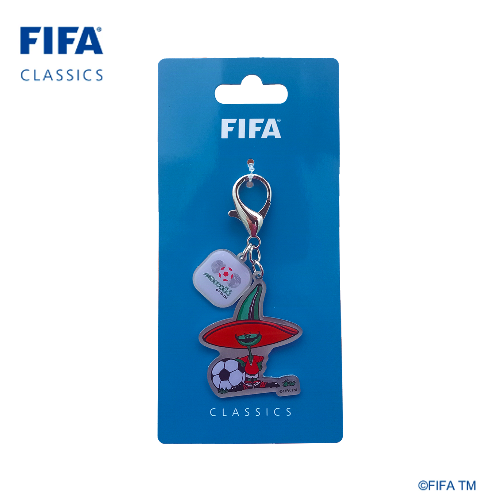 Mascot keychain with Poster Sticker|Mexico - 1986 | FFC-KC-0007-1986