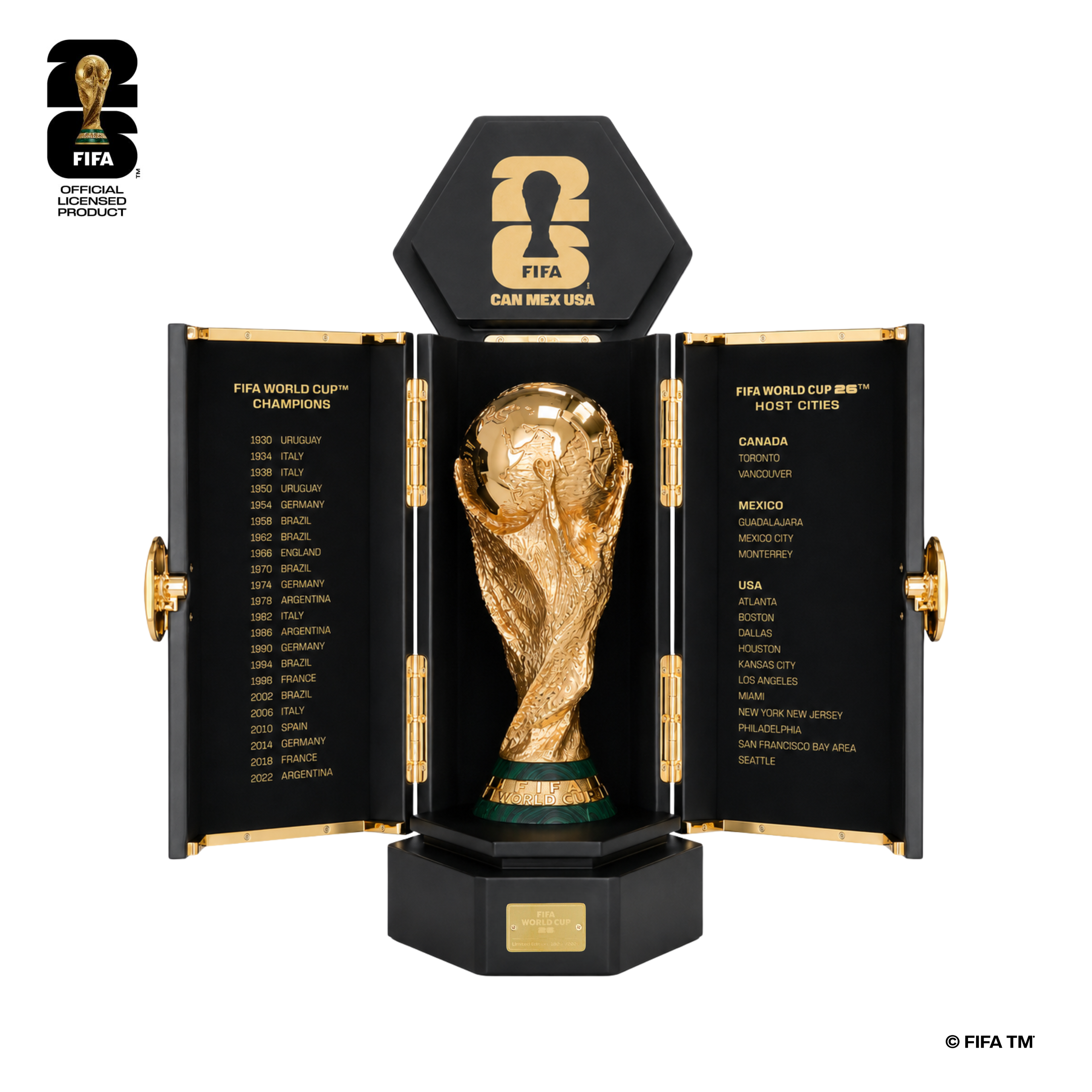 Limited Edition Trophy Replica 26cm & Premium Box with Certificate | FIFA World Cup 2026™️ Official Licensed Product