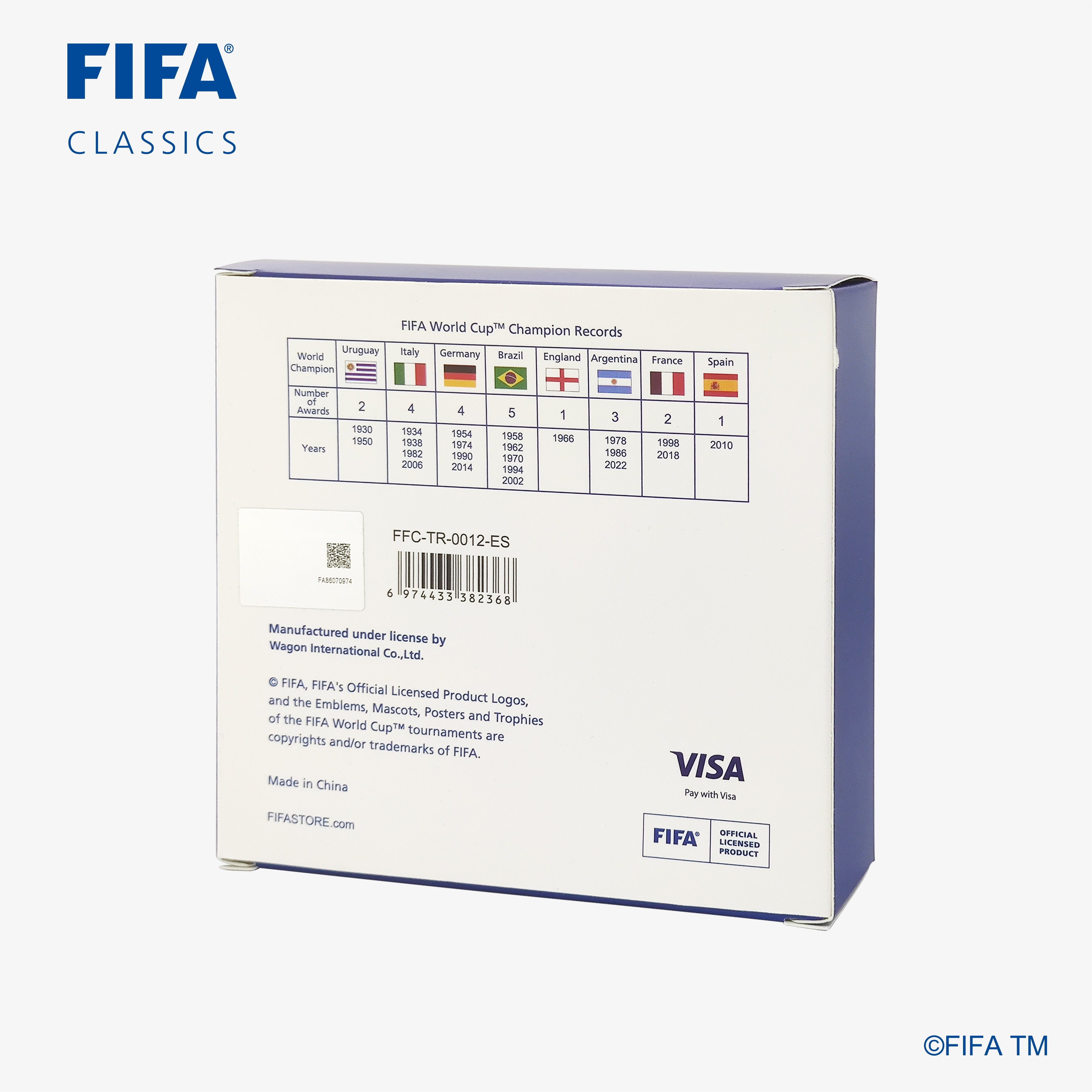 WORLD CHAMPION TROPHY REPLICA SPAIN