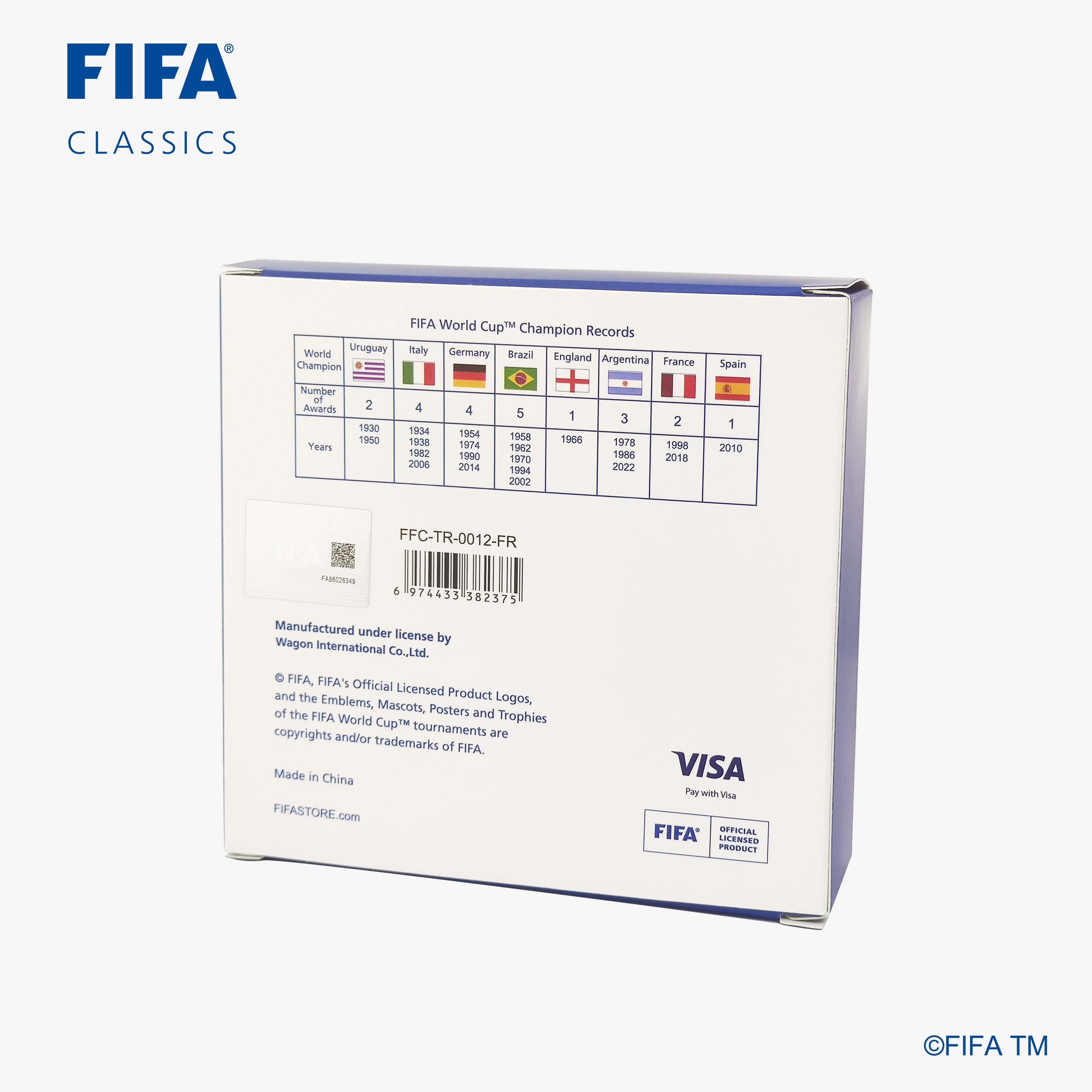 WORLD  CHAMPION TROPHY REPLICA FRANCE