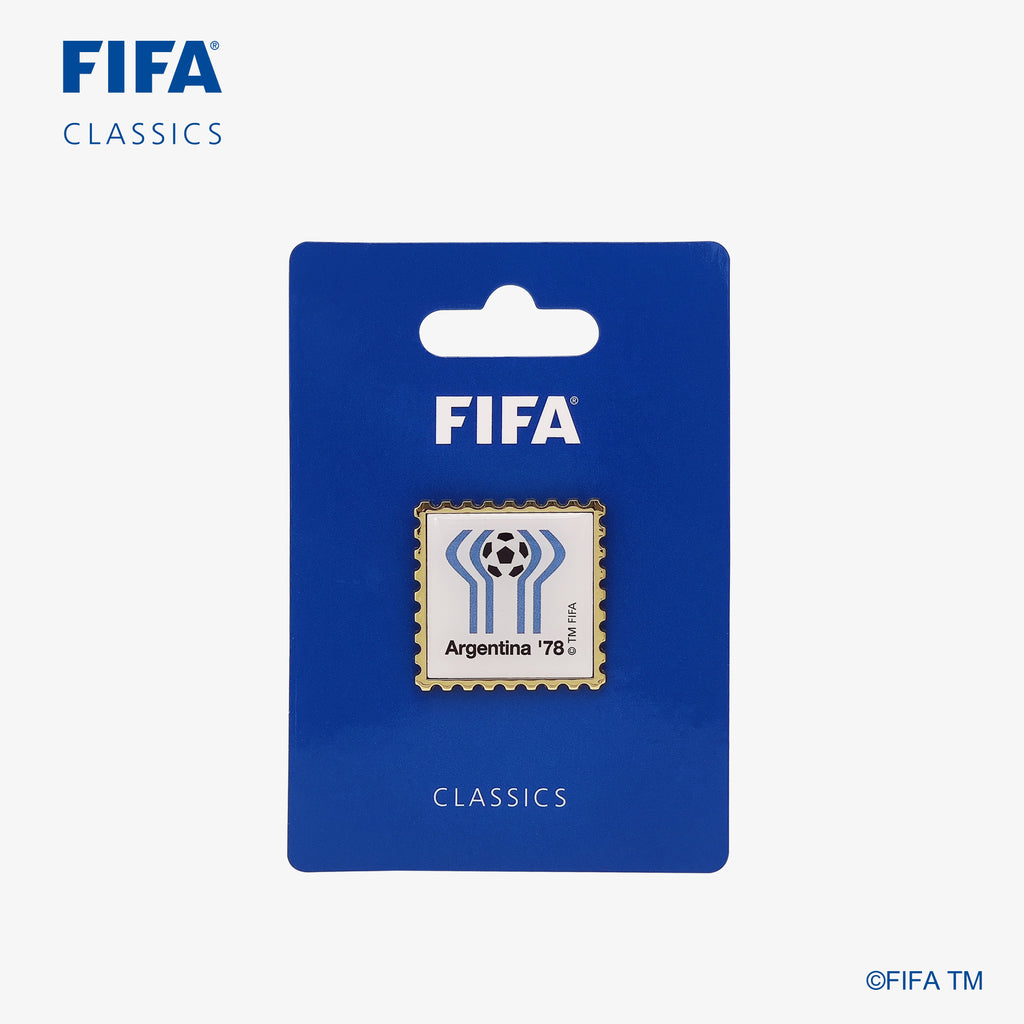 Historical Pin with FIFA classic blue package