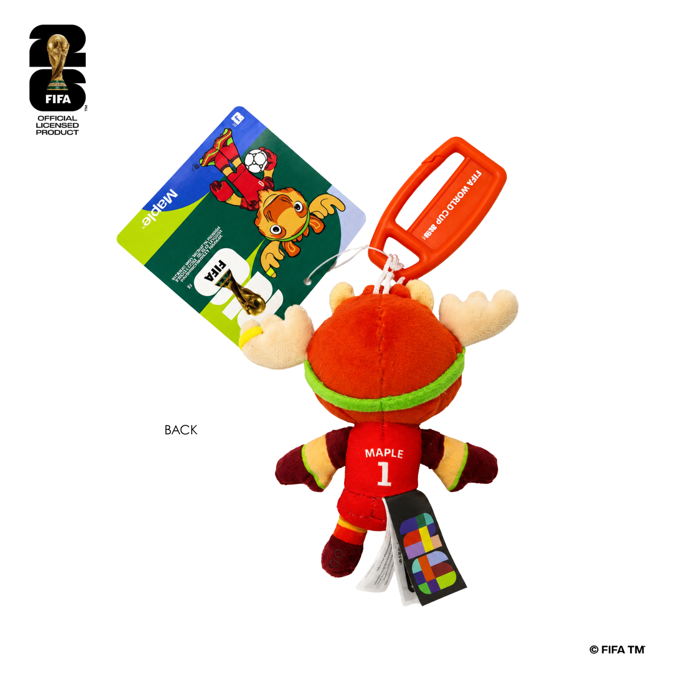 FIFA World Cup 2026™️ Official Licensed Product | Plush Mascot Canada Keychain