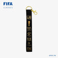 Trophy keychain w/ emblem keychain blue